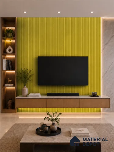 Oro 10 ft x 0.85 ft (3060x260 mm) Prism Design Interior & Exterior Wall & Ceiling Panel - 21 mm | Suitable for Balcony, Facade & Open Area | Width is Subjected to 5% Variation