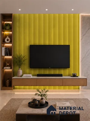 Oro 10 ft x 0.89 ft (3060x270 mm) Unic Design Interior & Exterior Wall & Ceiling Panel - 15 mm | Suitable for Balcony, Facade & Open Area | Width is Subjected to 5% Variation