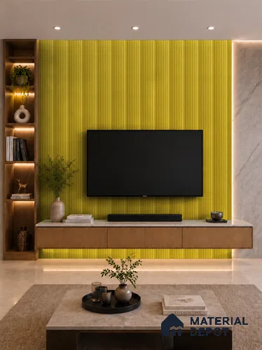 Oro 10 ft x 0.89 ft (3060x270 mm) Unic Design Interior & Exterior Wall & Ceiling Panel - 15 mm | Suitable for Balcony, Facade & Open Area | Width is Subjected to 5% Variation