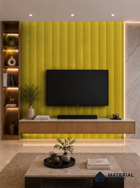 Oro 10 ft x 0.89 ft (3060x270 mm) Unic Design Interior & Exterior Wall & Ceiling Panel - 15 mm | Suitable for Balcony, Facade & Open Area | Width is Subjected to 5% Variation