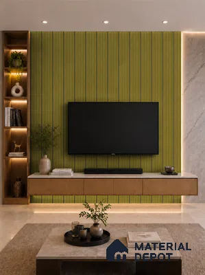 Oro 10 ft x 0.85 ft (3060x260 mm) Prism Dual Tone Design Interior & Exterior Wall & Ceiling Panel - 21 mm | Suitable for Balcony, Facade & Open Area | Width is Subjected to 5% Variation