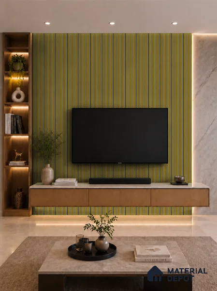 Oro 10 ft x 0.85 ft (3060x260 mm) Prism Dual Tone Design Interior & Exterior Wall & Ceiling Panel - 21 mm | Suitable for Balcony, Facade & Open Area | Width is Subjected to 5% Variation
