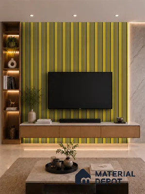 Oro 10 ft x 0.89 ft (3060x270 mm) Unic Dual Tone Design Interior & Exterior Wall & Ceiling Panel - 15 mm | Suitable for Balcony, Facade & Open Area | Width is Subjected to 5% Variation