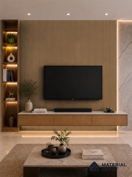 Rame 10 ft x 0.85 ft (3060x260 mm) Prism Design Interior & Exterior Wall & Ceiling Panel - 21 mm | Suitable for Balcony, Facade & Open Area | Width is Subjected to 5% Variation