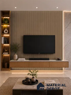 Rame 10 ft x 0.7 ft (3060x215 mm) Dome Design Interior & Exterior Wall & Ceiling Panel - 20 mm | Suitable for Balcony, Facade & Open Area | Width is Subjected to 5% Variation