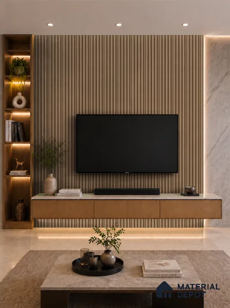 Rame 10 ft x 0.7 ft (3060x215 mm) Dome Design Interior & Exterior Wall & Ceiling Panel - 20 mm | Suitable for Balcony, Facade & Open Area | Width is Subjected to 5% Variation