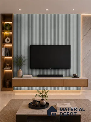 Argento 10 ft x 0.7 ft (3060x215 mm) Dome Design Interior & Exterior Wall & Ceiling Panel - 20 mm | Suitable for Balcony, Facade & Open Area | Width is Subjected to 5% Variation