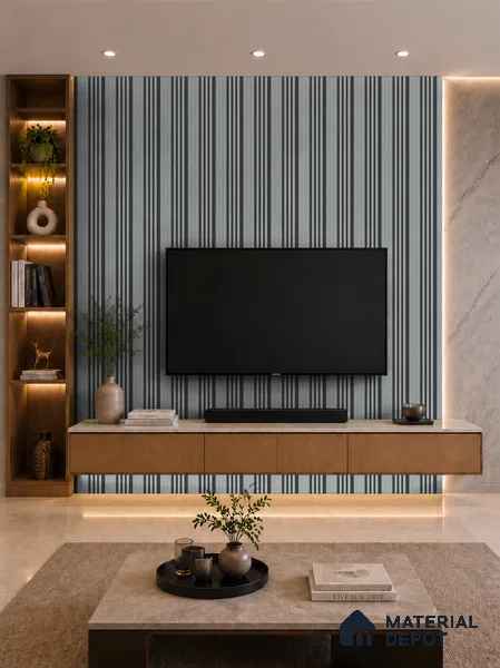 Argento 10 ft x 0.89 ft (3060x270 mm) Unic Dual Tone Design Interior & Exterior Wall & Ceiling Panel - 15 mm | Suitable for Balcony, Facade & Open Area | Width is Subjected to 5% Variation
