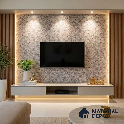 Patterned Look LM 20099 8 ft x 4 ft Texture Finish Decorative Laminate - 1 mm | Suitable for Bedroom, TV Unit, Wardrobe
