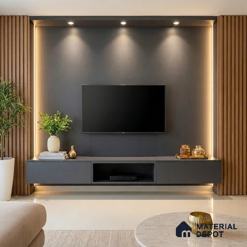 Marble Look LM 20101 8 ft x 4 ft Texture Finish Decorative Laminate - 1 mm | Suitable for TV Unit, Wardrobe, Kitchen Cabinets