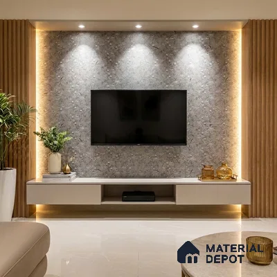 Patterned Look LM 20107 8 ft x 4 ft Texture Finish Decorative Laminate - 1 mm | Suitable for Bedroom, TV Unit, Wardrobe