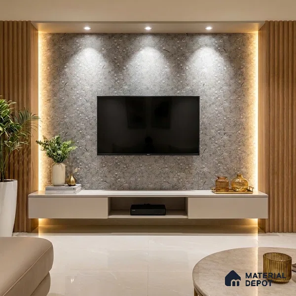 Patterned Look LM 20107 8 ft x 4 ft Texture Finish Decorative Laminate - 1 mm | Suitable for Bedroom, TV Unit, Wardrobe