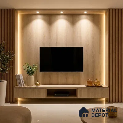 Wooden Look LM 20108 8 ft x 4 ft Texture Finish Decorative Laminate - 1 mm | Suitable for TV Unit, Wardrobe, Kitchen Cabinets