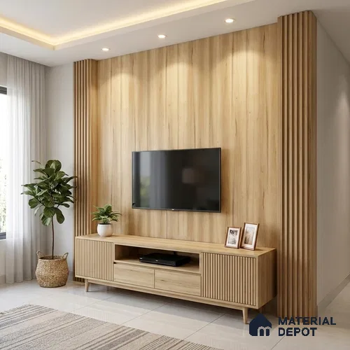 Marble Look LM 20129 8 ft x 4 ft Texture Finish Decorative Laminate - 1 mm | Suitable for TV Unit, Wardrobe, Kitchen Cabinets