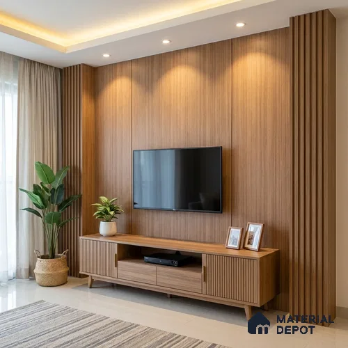 Wooden Look LM 20139 8 ft x 4 ft Texture Finish Decorative Laminate - 1 mm | Suitable for TV Unit, Wardrobe, Kitchen Cabinets