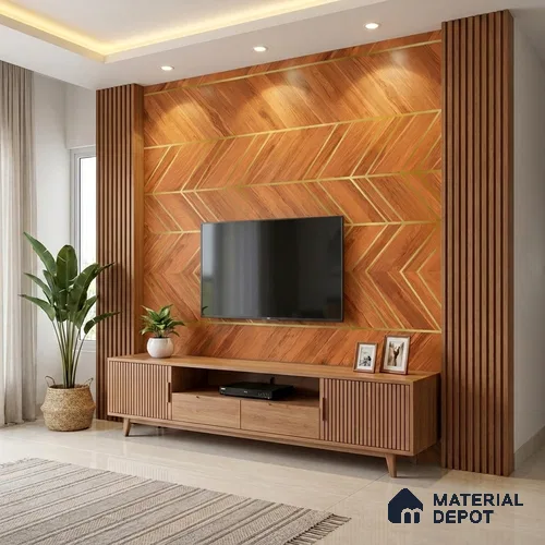 Patterned Look LM 20213 8 ft x 4 ft Super Matte Finish Decorative Laminate - 1 mm | Suitable for Bedroom, TV Unit, Wardrobe