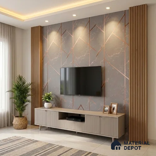 Patterned Look LM 20216 8 ft x 4 ft Super Matte Finish Decorative Laminate - 1 mm | Suitable for Bedroom, TV Unit, Wardrobe