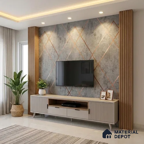 Patterned Look LM 20218 8 ft x 4 ft Super Matte Finish Decorative Laminate - 1 mm | Suitable for Bedroom, TV Unit, Wardrobe