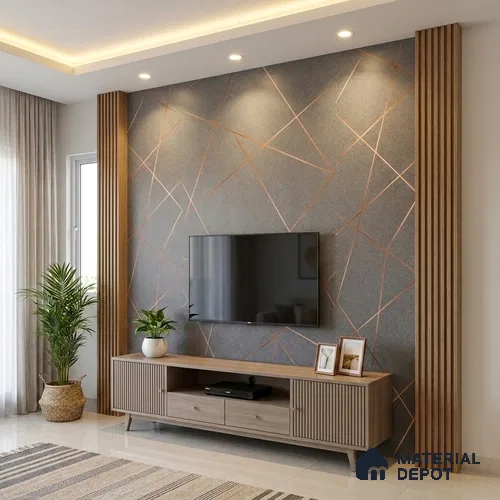 Patterned Look LM 20220 8 ft x 4 ft Super Matte Finish Decorative Laminate - 1 mm | Suitable for Bedroom, TV Unit, Wardrobe