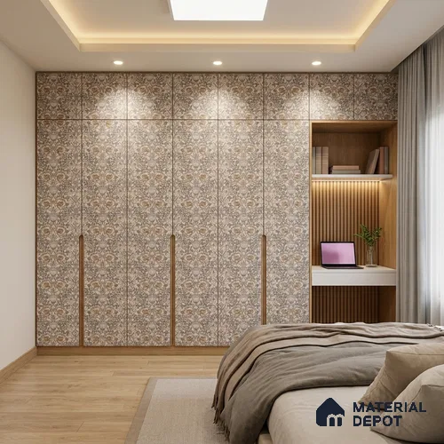 Patterned Look LM 20094 8 ft x 4 ft Texture Finish Decorative Laminate - 1 mm | Suitable for Bedroom, TV Unit, Wardrobe