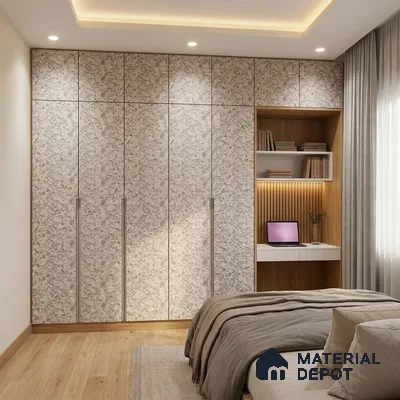Patterned Look LM 20099 8 ft x 4 ft Texture Finish Decorative Laminate - 1 mm | Suitable for Bedroom, TV Unit, Wardrobe