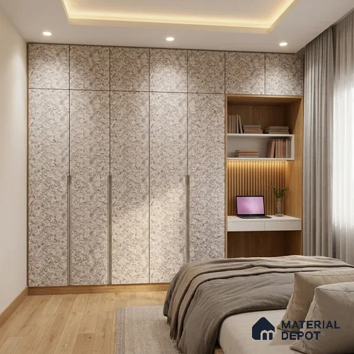 Patterned Look LM 20099 8 ft x 4 ft Texture Finish Decorative Laminate - 1 mm | Suitable for Bedroom, TV Unit, Wardrobe