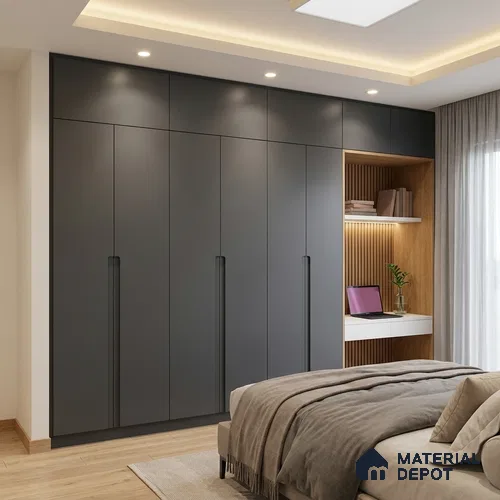 Marble Look LM 20101 8 ft x 4 ft Texture Finish Decorative Laminate - 1 mm | Suitable for TV Unit, Wardrobe, Kitchen Cabinets