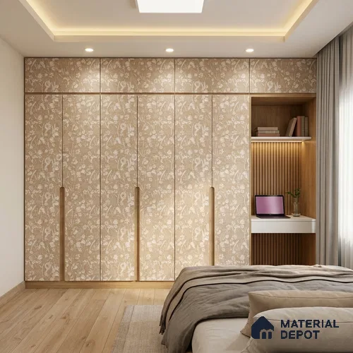 Patterned Look LM 20104 8 ft x 4 ft Texture Finish Decorative Laminate - 1 mm | Suitable for Bedroom, TV Unit, Wardrobe