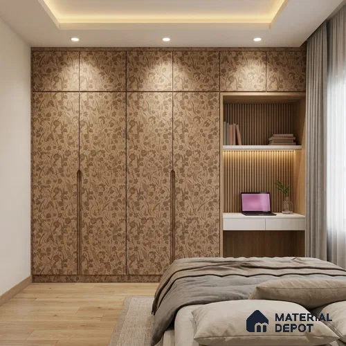 Patterned Look LM 20105 8 ft x 4 ft Texture Finish Decorative Laminate - 1 mm | Suitable for Bedroom, TV Unit, Wardrobe