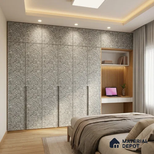 Patterned Look LM 20107 8 ft x 4 ft Texture Finish Decorative Laminate - 1 mm | Suitable for Bedroom, TV Unit, Wardrobe