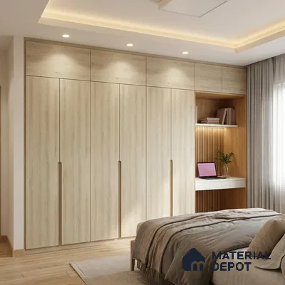 Wooden Look LM 20108 8 ft x 4 ft Texture Finish Decorative Laminate - 1 mm | Suitable for TV Unit, Wardrobe, Kitchen Cabinets