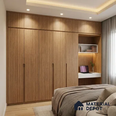 Wooden Look LM 20139 8 ft x 4 ft Texture Finish Decorative Laminate - 1 mm | Suitable for TV Unit, Wardrobe, Kitchen Cabinets