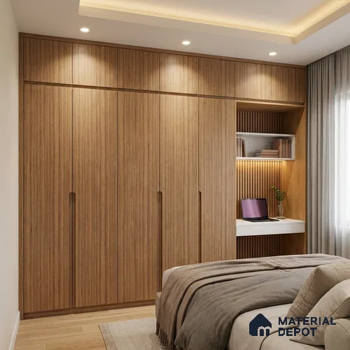 Wooden Look LM 20139 8 ft x 4 ft Texture Finish Decorative Laminate - 1 mm | Suitable for TV Unit, Wardrobe, Kitchen Cabinets
