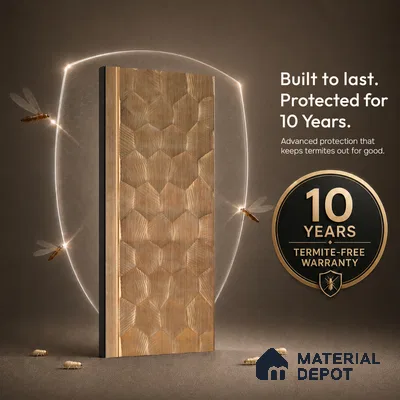 Teak Brown Metallic Look PN 06075 9.5 ft x 4.7 inch Charcoal Panel - 7 mm | Suitable for Feature Wall, TV Unit & Living Room | Width is Subjected to 5% Variation