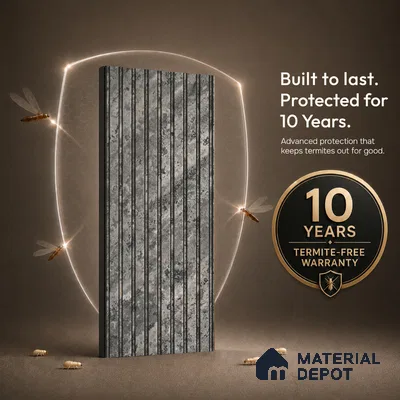 Steel Grey Marble Look PN 06905 8 ft x 6 inch Charcoal Panel - 6 mm | Suitable for Living Room, Bedroom & TV Cabinet | Width is Subjected to 5% Variation