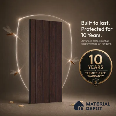 Wooden Look PN 06946 8 ft x 6 inch Charcoal Panel - 6 mm | Suitable for Living Room, Bedroom & TV Cabinet | Width is Subjected to 5% Variation