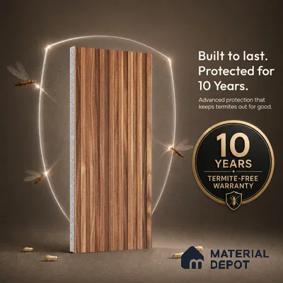 Wooden Look PN 06976 8 ft x 10 inch PVC Panel - 10 mm | Suitable for Living Room, Bedroom & Office | Width is Subjected to 5% Variation