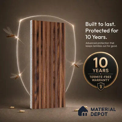 Wooden Look PN 06978 8 ft x 10 inch PVC Panel - 10 mm | Suitable for Living Room, Bedroom & Office | Width is Subjected to 5% Variation