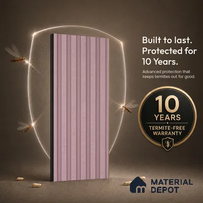 Dusty Pink Patterned Look PN 07070 9.5 ft x 4.9 inch Charcoal Panel - 10 mm | Suitable for Feature Wall, TV Unit & Living Room | Width is Subjected to 5% Variation