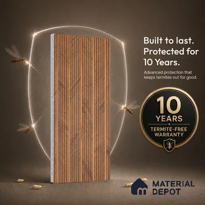 Wooden Look PN 07374 8 ft x 9.6 inch PVC Panel - 10 mm | Suitable for Living Room, Bedroom & Office | Width is Subjected to 5% Variation