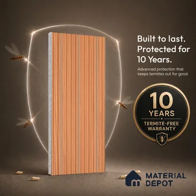Wooden Look PN 07399 8 ft x 9.6 inch PVC Panel - 10 mm | Suitable for Living Room, Bedroom & Office | Width is Subjected to 5% Variation