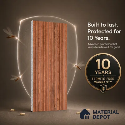 Wooden Look PN 07406 8 ft x 12 inch PVC Panel - 10 mm | Suitable for Living Room, Bedroom & Office | Width is Subjected to 5% Variation