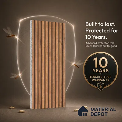 Wooden Look PN 07497 8 ft x 6 inch PVC Panel - 10 mm | Suitable for Living Room, Bedroom & Office | Width is Subjected to 5% Variation