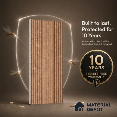 Wooden Look PN 07502 8 ft x 6 inch PVC Panel - 10 mm | Suitable for Living Room, Bedroom & Office | Width is Subjected to 5% Variation