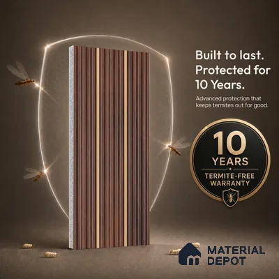 Wooden Look PN 07505 8 ft x 6 inch PVC Panel - 10 mm | Suitable for Living Room, Bedroom & Office | Width is Subjected to 5% Variation