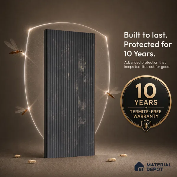 Wenge Brown Rustic Look PN 00531 8 ft x 6.2 inch Charcoal Panel - 6 mm | Suitable for Feature Wall, TV Unit & Living Room | Width is Subjected to 5% Variation