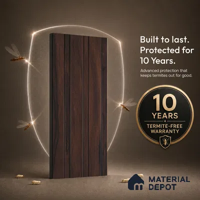 Wooden Look PN 07061 9.5 ft x 4.6 inch Charcoal Panel - 8 mm | Suitable for Feature Wall, TV Unit & Living Room | Width is Subjected to 5% Variation