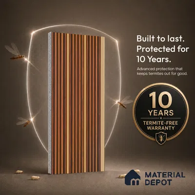 Wooden Look PN 07448 8 ft x 4.8 inch PVC Panel - 10 mm | Suitable for Living Room, Bedroom & Office | Width is Subjected to 5% Variation