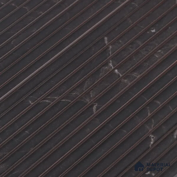 Brown Marble Louver PN 00528 8 ft x 6.2 inch Charcoal Panel - 6 mm | Suitable for Feature Wall, TV Unit & Living Room | Width is Subjected to 5% Variation