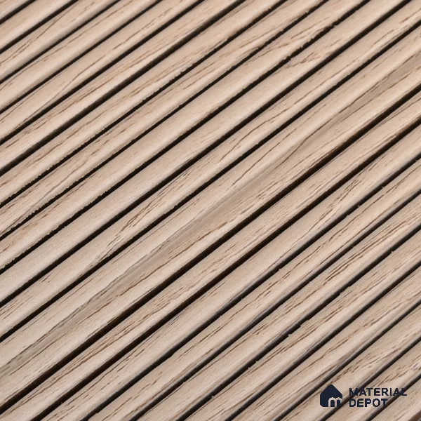 Brown Wooden Louver PN 00532 8 ft x 6.2 inch Charcoal Panel - 6 mm | Suitable for Feature Wall, TV Unit & Living Room | Width is Subjected to 5% Variation